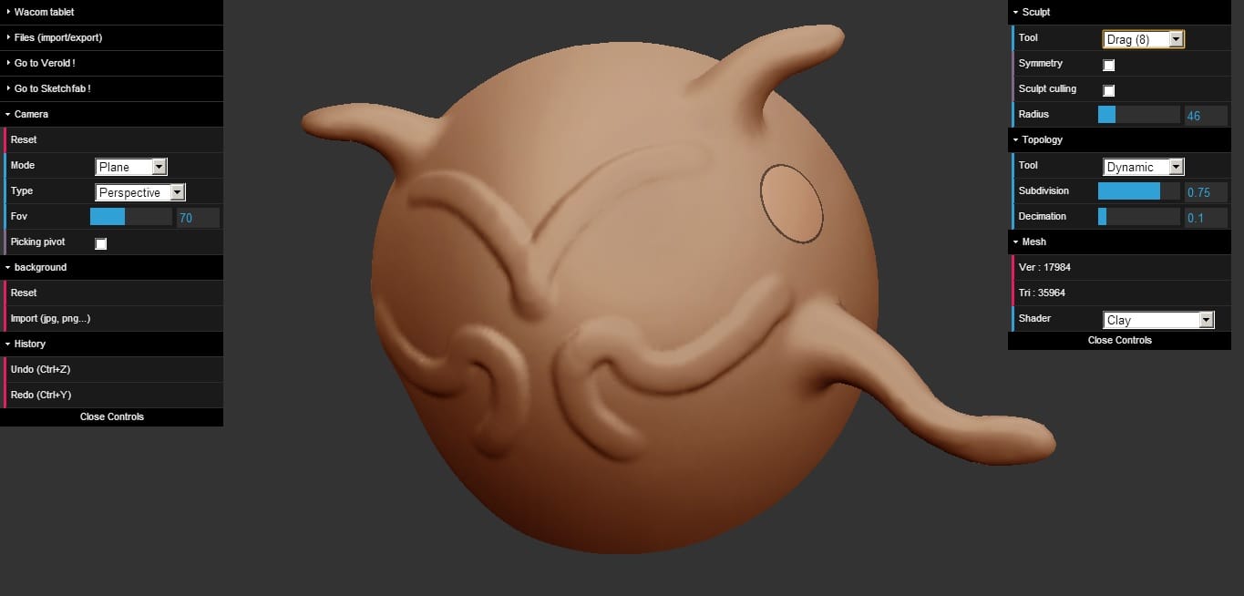 Motionographer® SculptGL