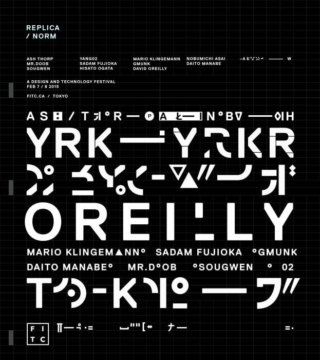 "After testing out a few faces, I designed a typographical one-sheet to experiment further with Norm Replica."