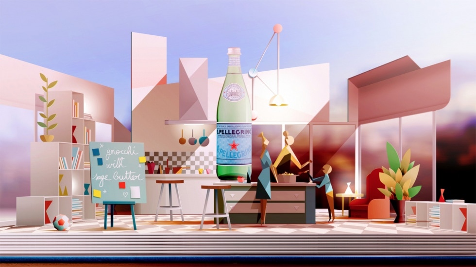 Motionographer Papercraft and pop-ups for Pellegrino