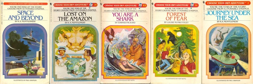 Choose your own adventure stories were some of the most popular children's books during the 80s and 90s, selling more than 250 million copies. You are a shark was a personal favorite.