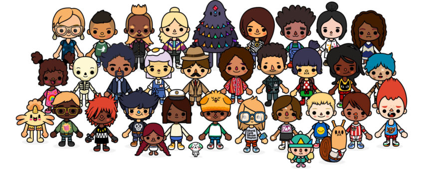 Characters from Toca Life: School