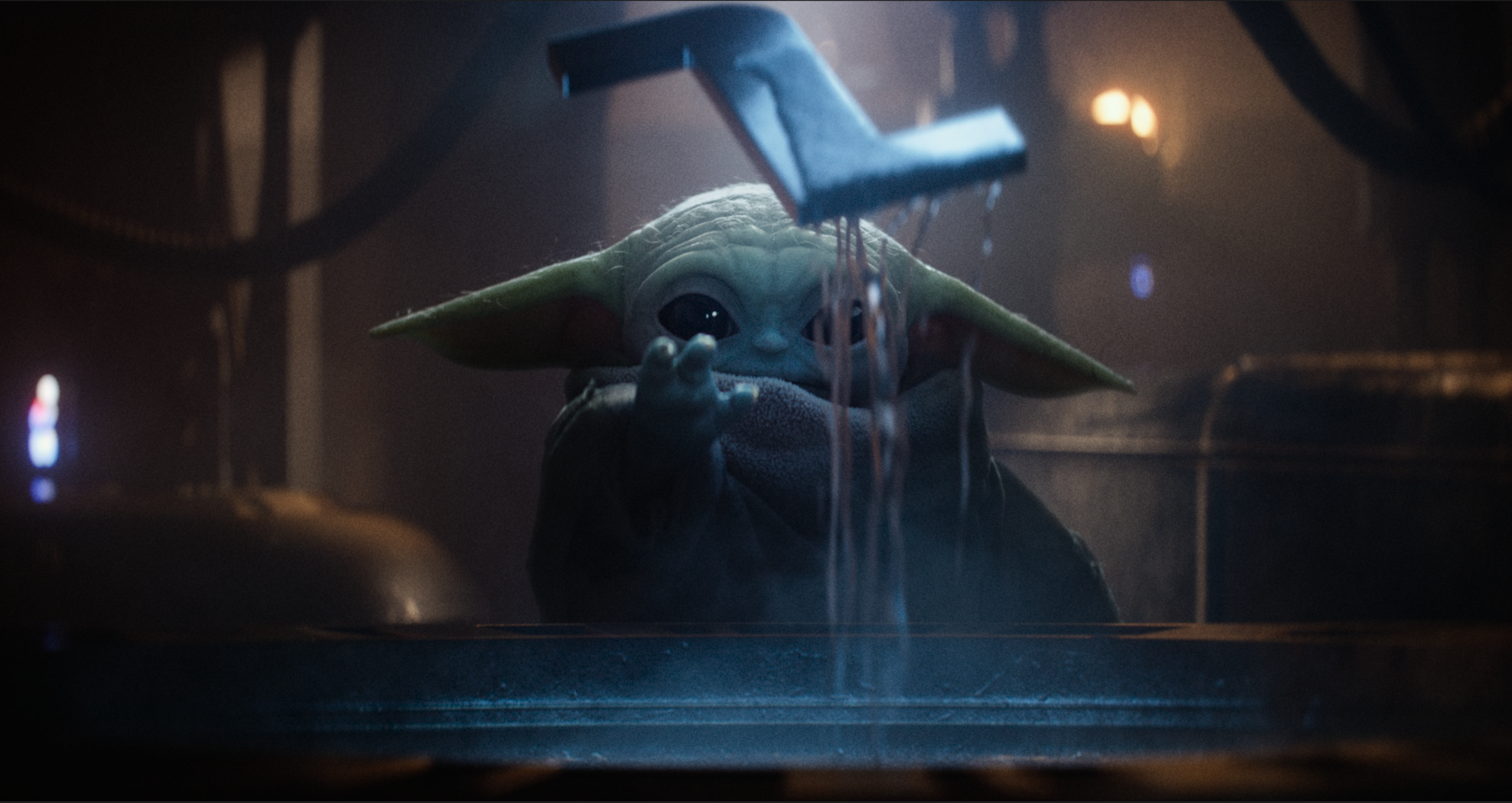 Grogu in the custom IMAX countdown for The Mandalorian and Grogu by Create Advertising.