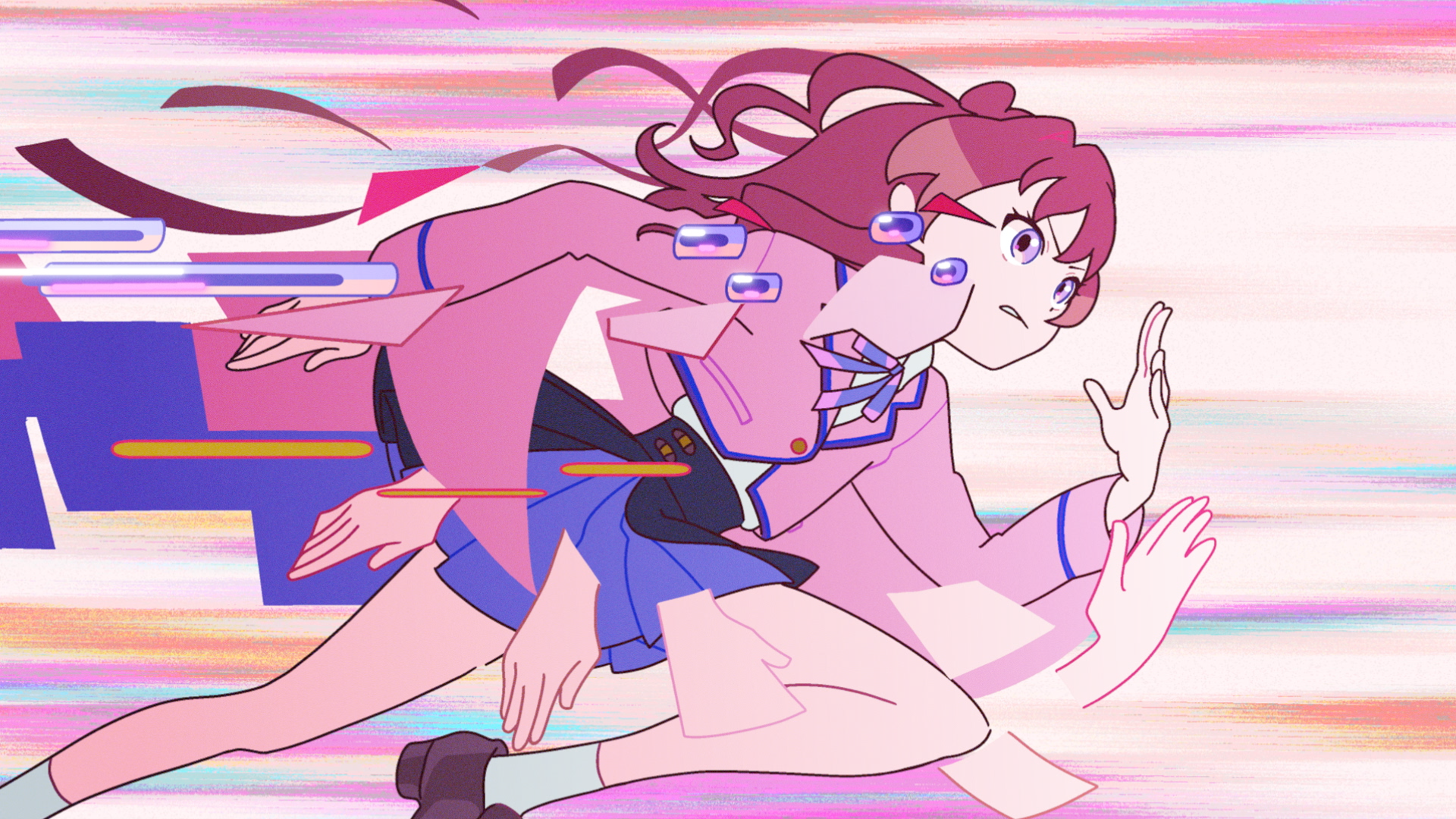 Still from the HATSUBOSHI GAKUEN Wildest Flower music video by Takashi Ohashi.