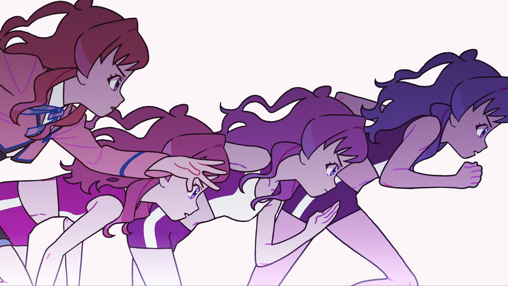 Still from the HATSUBOSHI GAKUEN Wildest Flower music video by Takashi Ohashi.