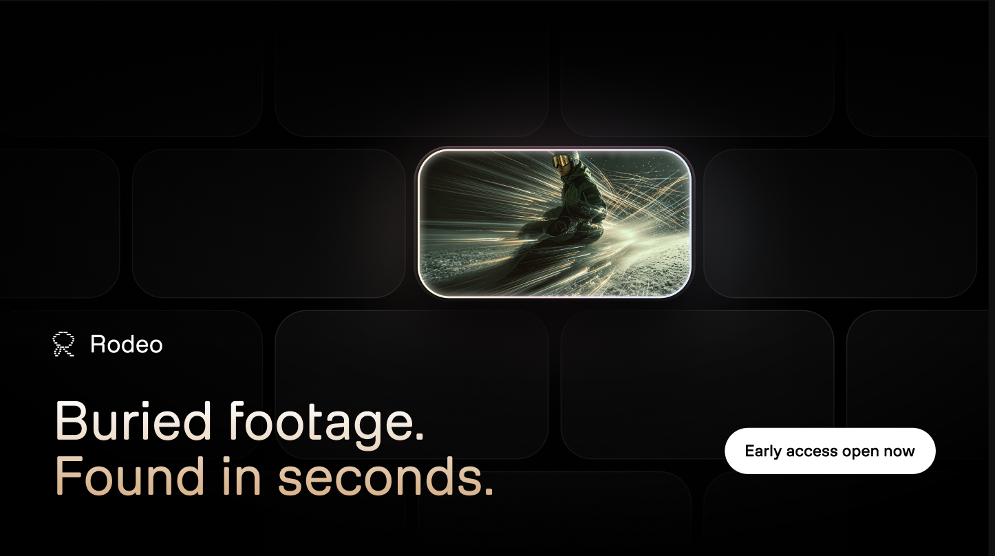TwelveLabs Rodeo, an AI-powered creative copilot for video production.