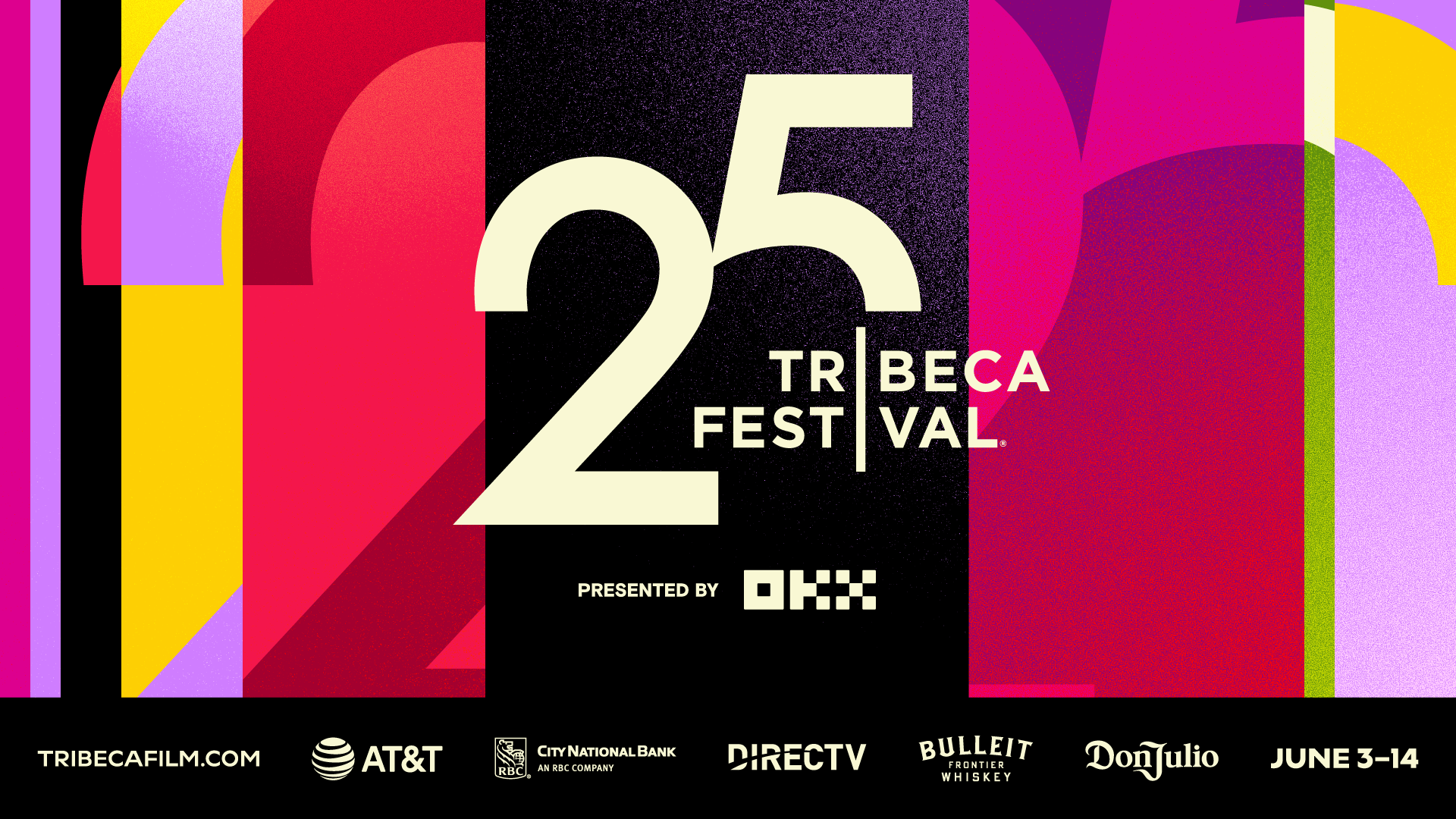 2026 Tribeca Festival 25th edition key art, presented by OKX