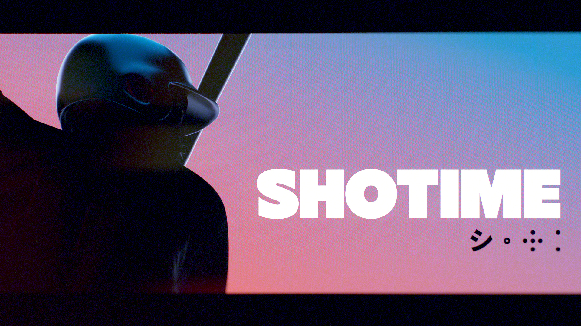 Hero frame from SHOTIME, a motion study by Barry Chapman.