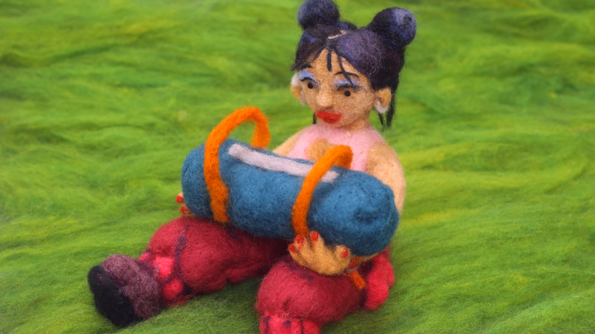 Wool stop-motion frame from Coachella's 2026 visual identity by Andrea Love and Hornet.
