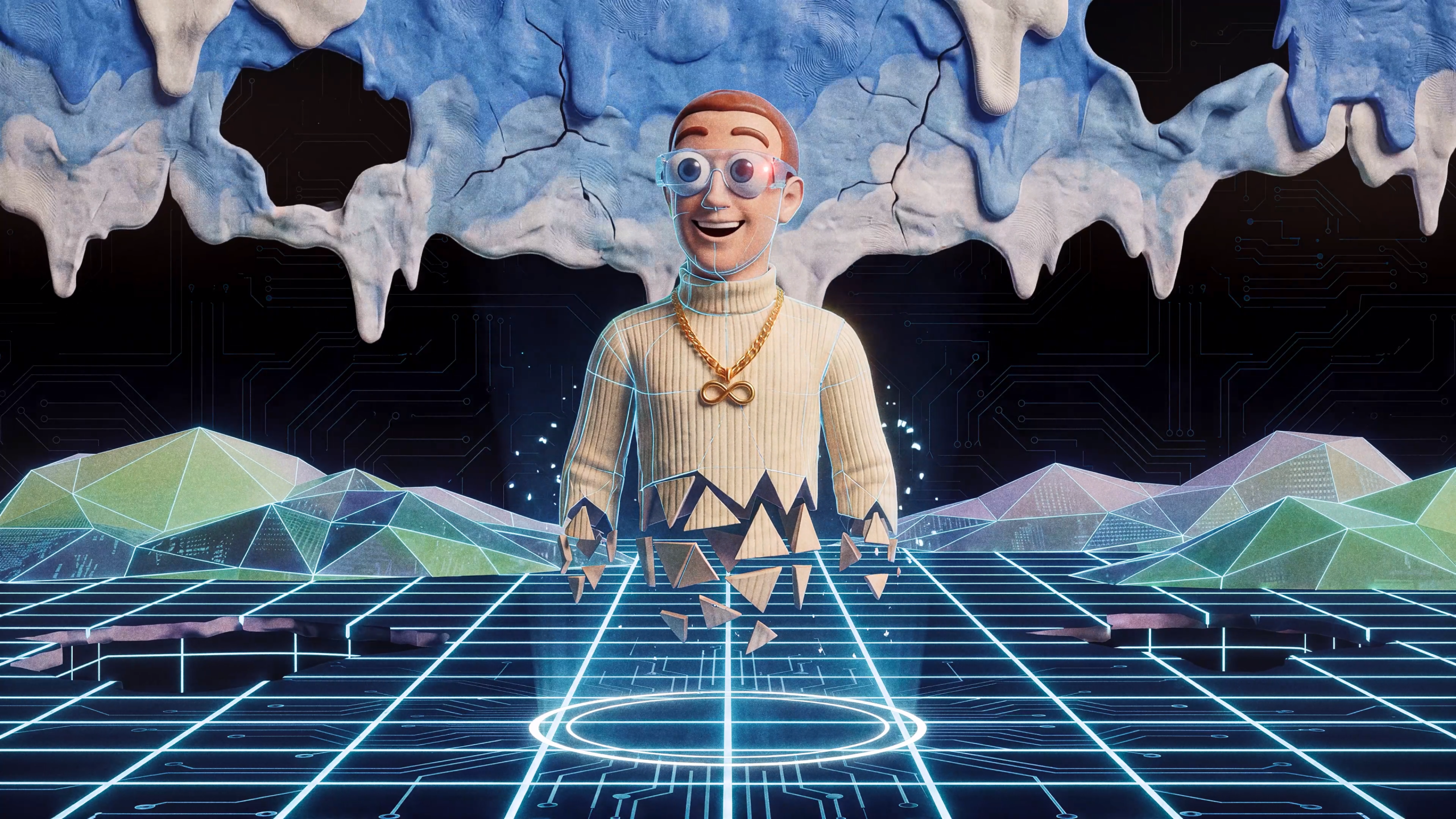 Frame from Bunker Boyz, a short film parody by Private Island.