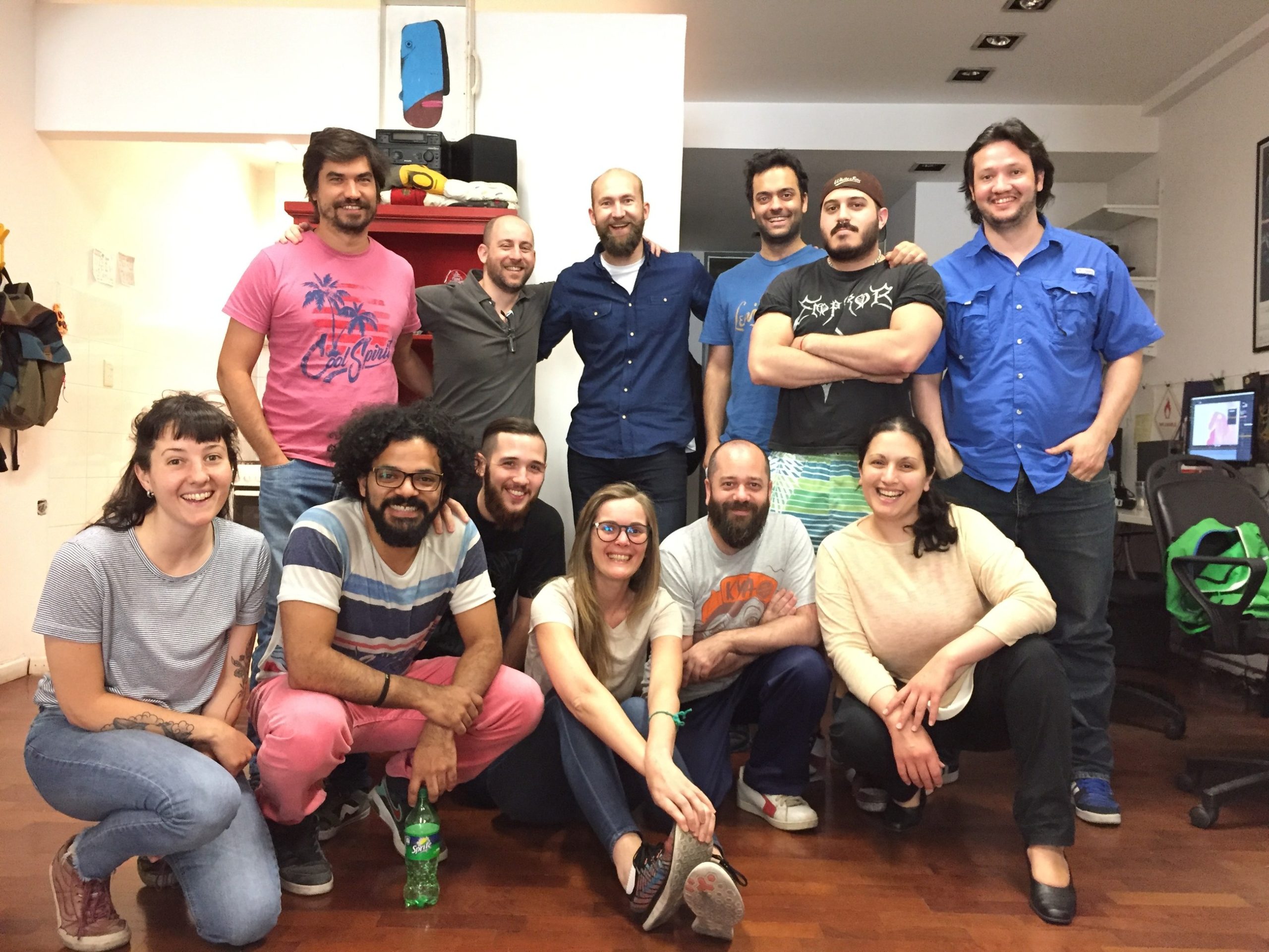 The Vascolo team gathered in the Buenos Aires studio in 2016