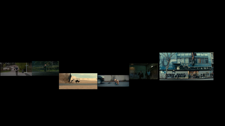 Match-cut sequence from 2025: One Motion Sequence by Nikita Didenko.