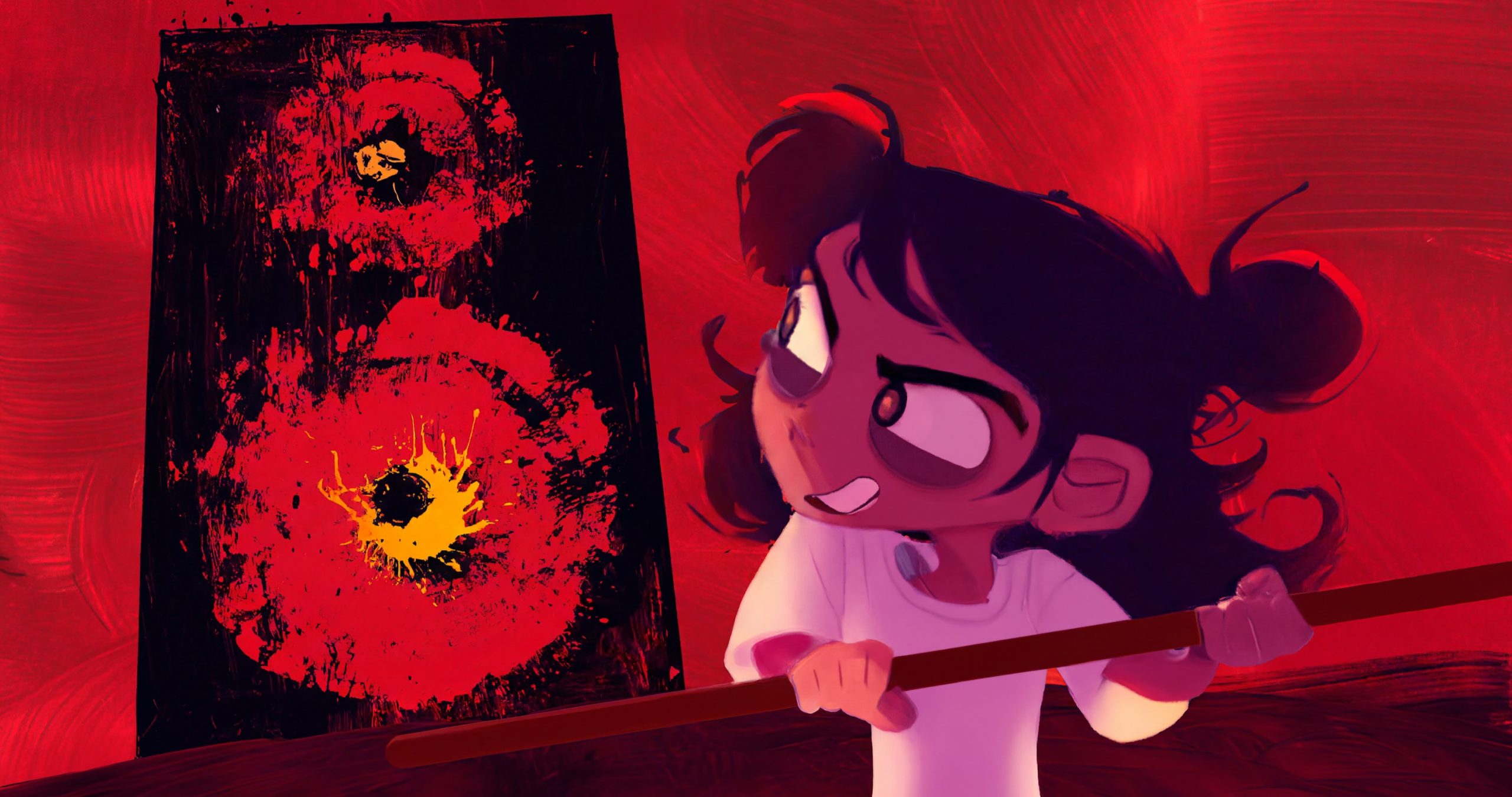 Ada squares off against a giant speaker in Dear Upstairs Neighbors